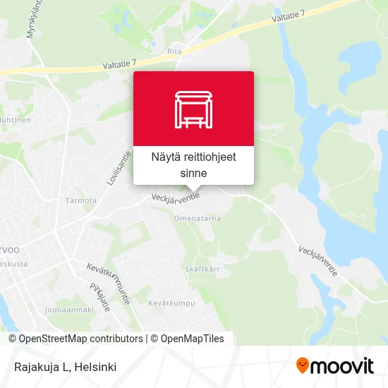Rajakuja L kartta