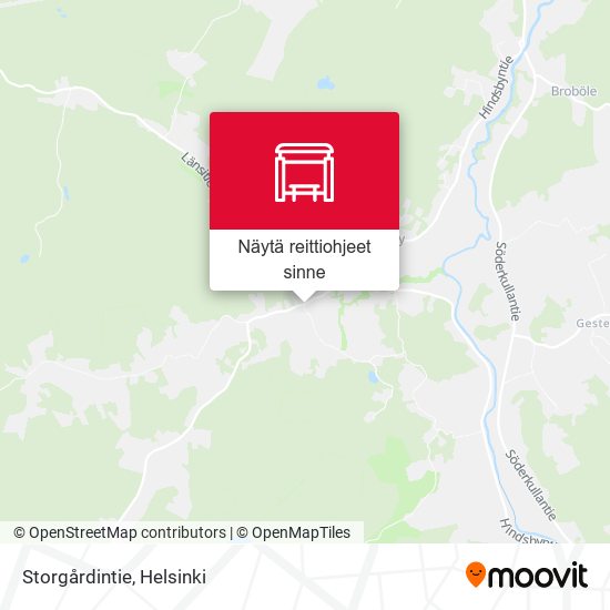 Storgårdintie kartta