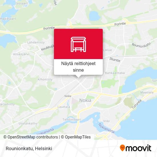 Rounionkatu kartta