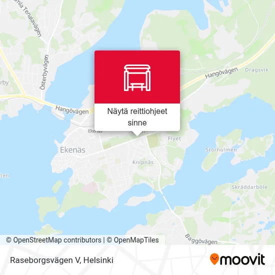 Raseborgsvägen V kartta