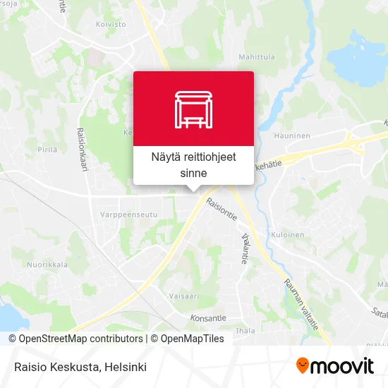 Raisio Keskusta kartta