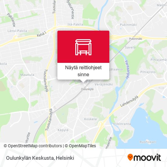 Oulunkylän Keskusta kartta