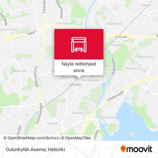 Oulunkylän Asema kartta