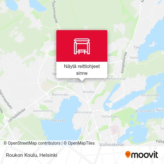 Roukon Koulu kartta