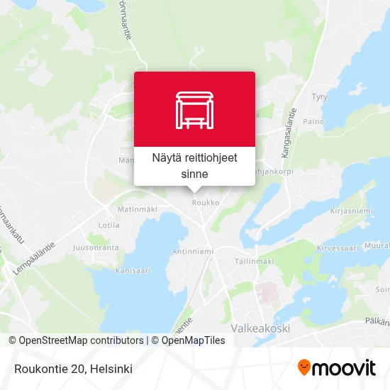 Roukontie 20 kartta