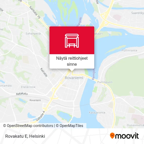 Rovakatu E kartta