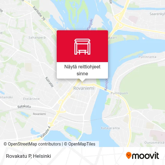 Rovakatu P kartta
