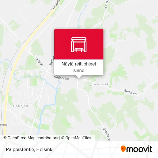 Paippistentie kartta