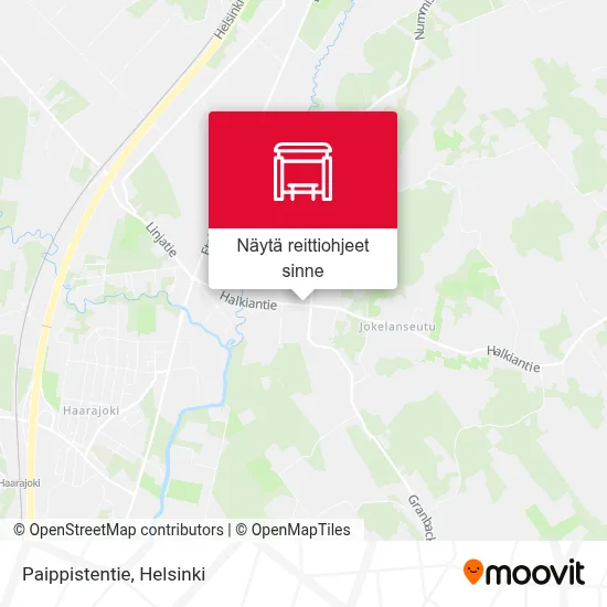 Paippistentie kartta