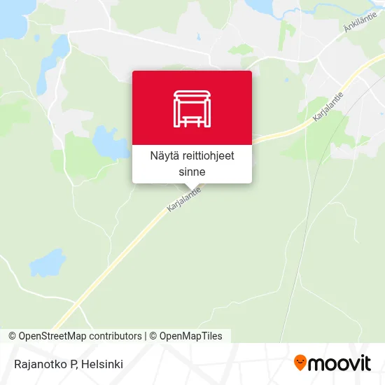 Rajanotko P kartta