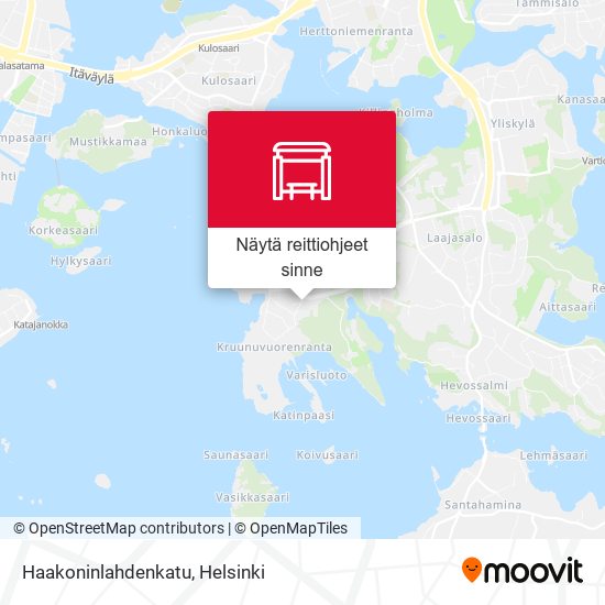 Haakoninlahdenkatu kartta