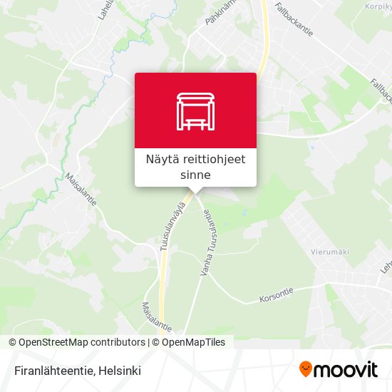 Firanlähteentie kartta