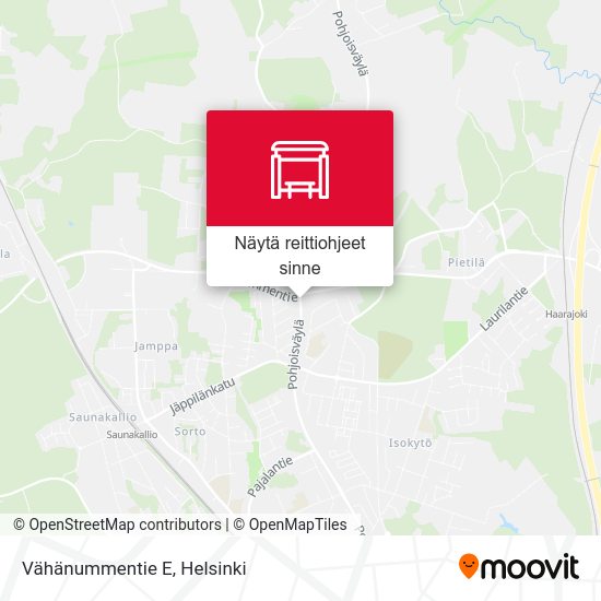 Vähänummentie E kartta