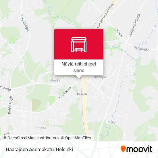Haarajoen Asemakatu kartta