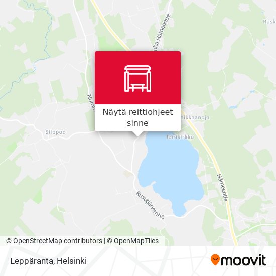 Leppäranta kartta