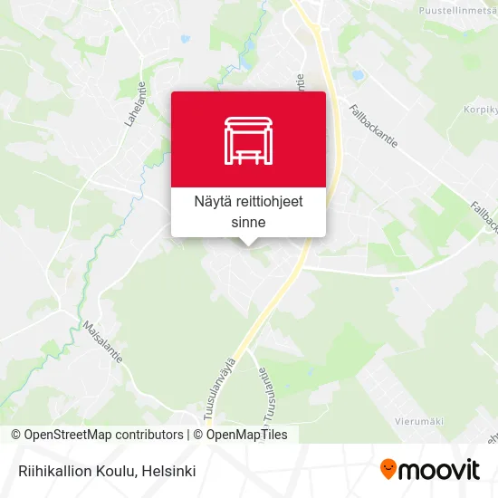 Riihikallion Koulu kartta