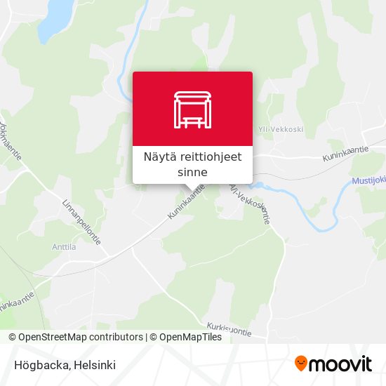 Högbacka kartta