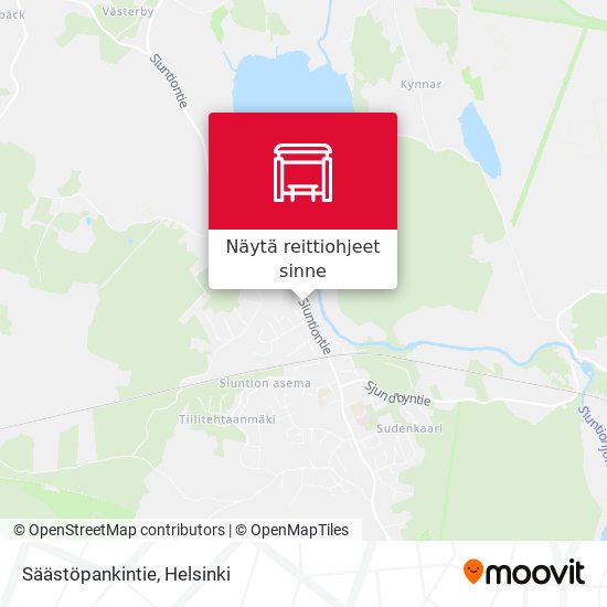 Säästöpankintie kartta