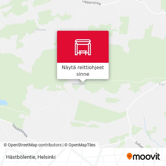 Hästbölentie kartta