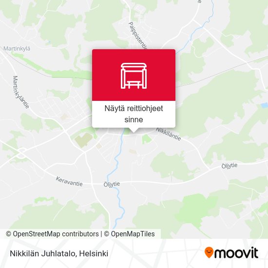 Nikkilän Juhlatalo kartta
