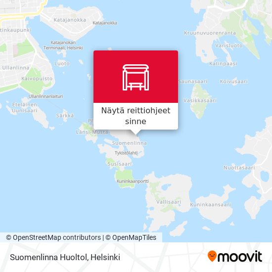 Suomenlinna Huoltol kartta