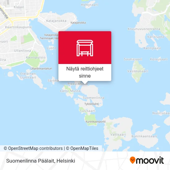 Suomenlinna Päälait kartta