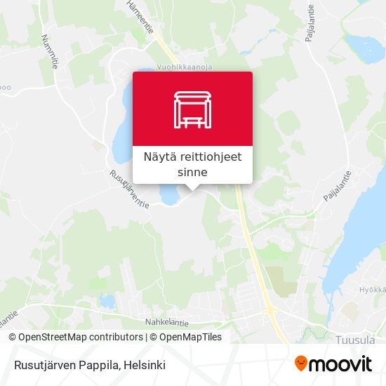 Rusutjärven Pappila kartta