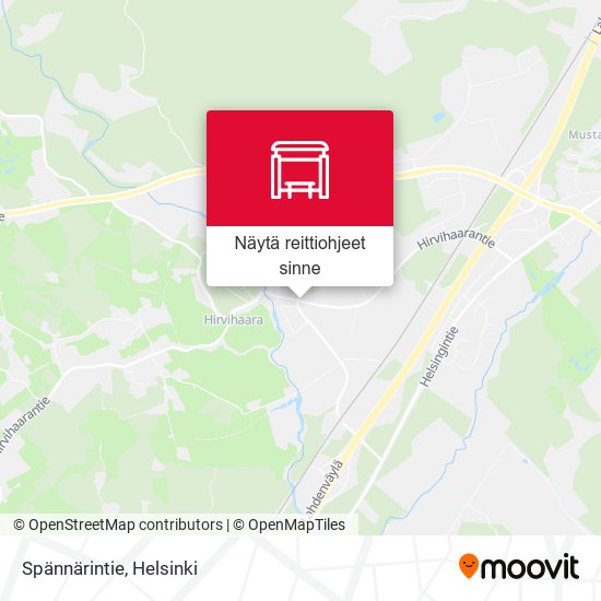 Spännärintie kartta