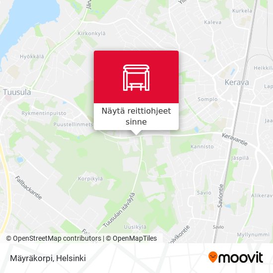 Mäyräkorpi kartta