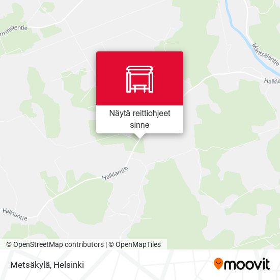 Metsäkylä kartta