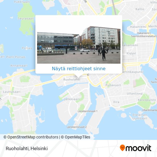 Kuinka päästä kohteeseen Ruoholahti paikassa Helsinki kulkuvälineellä  Bussi, Metro tai Juna?