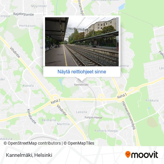 Kuinka päästä kohteeseen Kannelmäen Asema paikassa Helsinki kulkuvälineellä  Bussi, Juna, Raitiovaunu tai Metro?