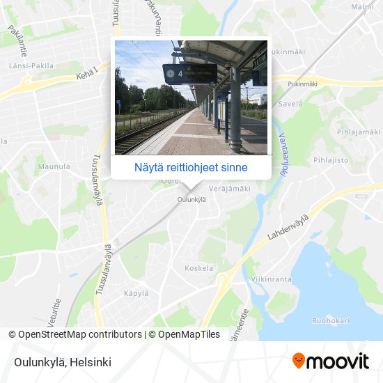 Kuinka päästä kohteeseen Oulunkylän Asema paikassa Helsinki kulkuvälineellä  Bussi, Juna, Metro tai Raitiovaunu?