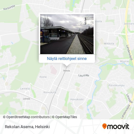 Kuinka päästä kohteeseen Rekolan Asema paikassa Vantaa kulkuvälineellä  Bussi tai Juna?
