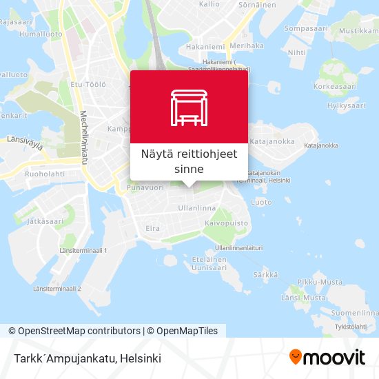 Tarkk´Ampujankatu kartta