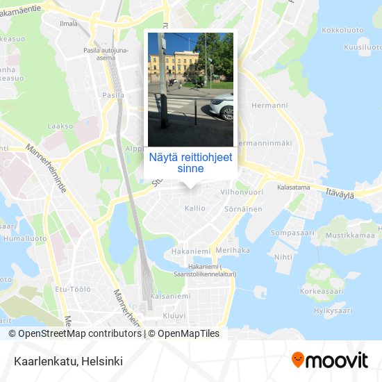 Kuinka päästä kohteeseen Kaarlenkatu paikassa Helsinki kulkuvälineellä  Bussi, Juna, Raitiovaunu tai Metro?