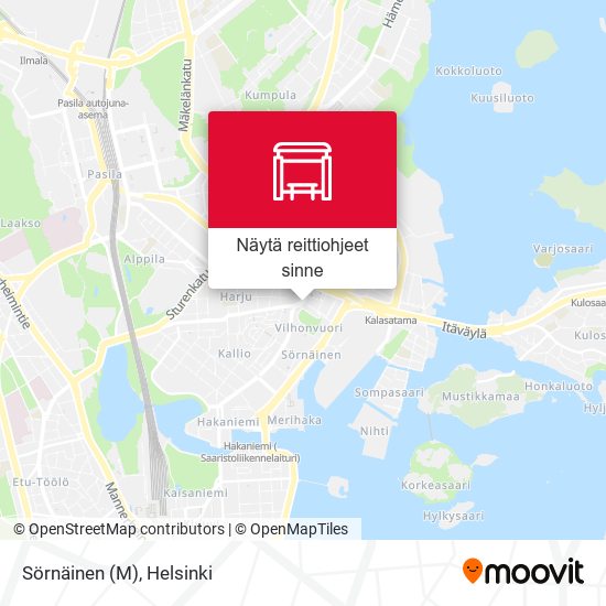 Kuinka päästä kohteeseen Sörnäinen (M) paikassa Helsinki kulkuvälineellä  Bussi, Metro tai Juna?