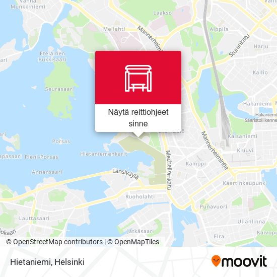 Hietaniemi kartta