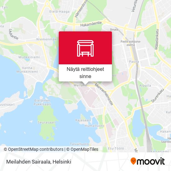 Kuinka päästä kohteeseen Meilahden Sairaala paikassa Helsinki  kulkuvälineellä Bussi, Metro tai Juna?