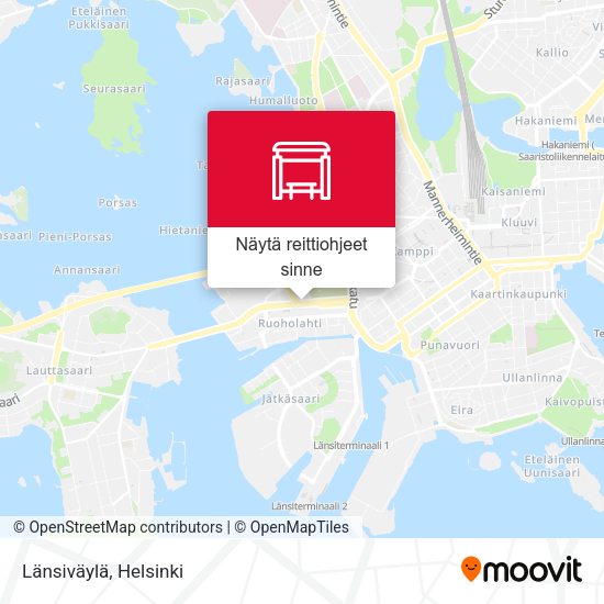 Länsiväylä kartta