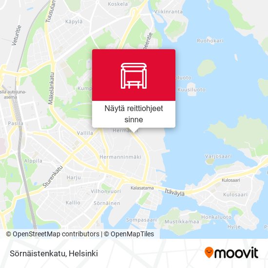 Sörnäistenkatu kartta