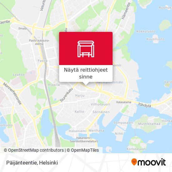 Päijänteentie kartta