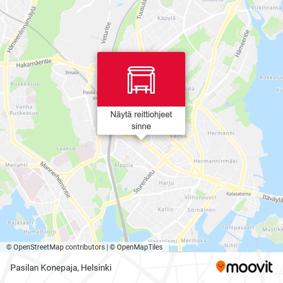 Kuinka päästä kohteeseen Pasilan Konepaja paikassa Helsinki kulkuvälineellä  Bussi, Juna, Raitiovaunu tai Metro?