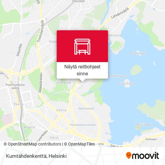 Kumtähdenkenttä kartta