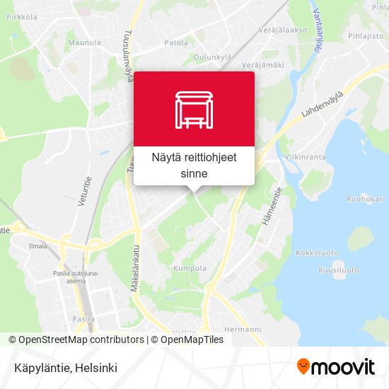 Käpyläntie kartta