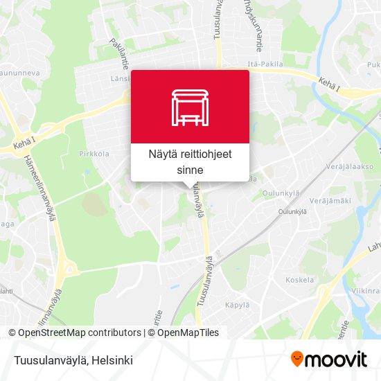 Tuusulanväylä kartta