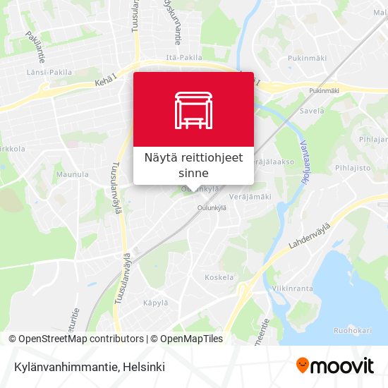 Kylänvanhimmantie kartta