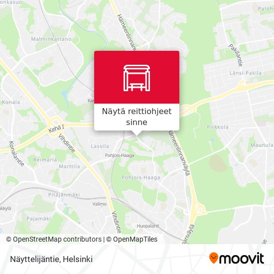 Näyttelijäntie kartta