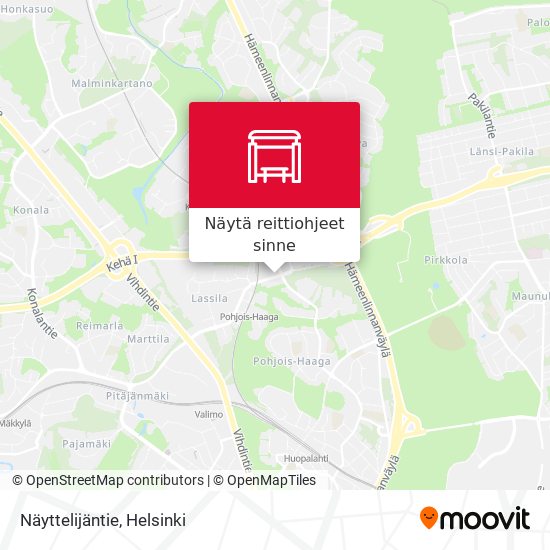 Näyttelijäntie kartta