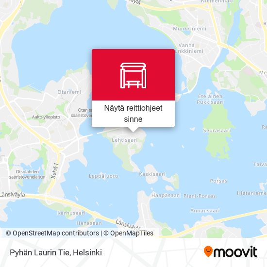 Pyhän Laurin Tie kartta